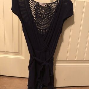 Navy blue romper